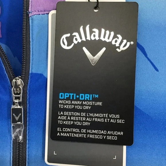 Callaway Women’s Abstract Gradient Print Golf Dress Blue Sea Star NWT Size Med - Picture 8 of 9